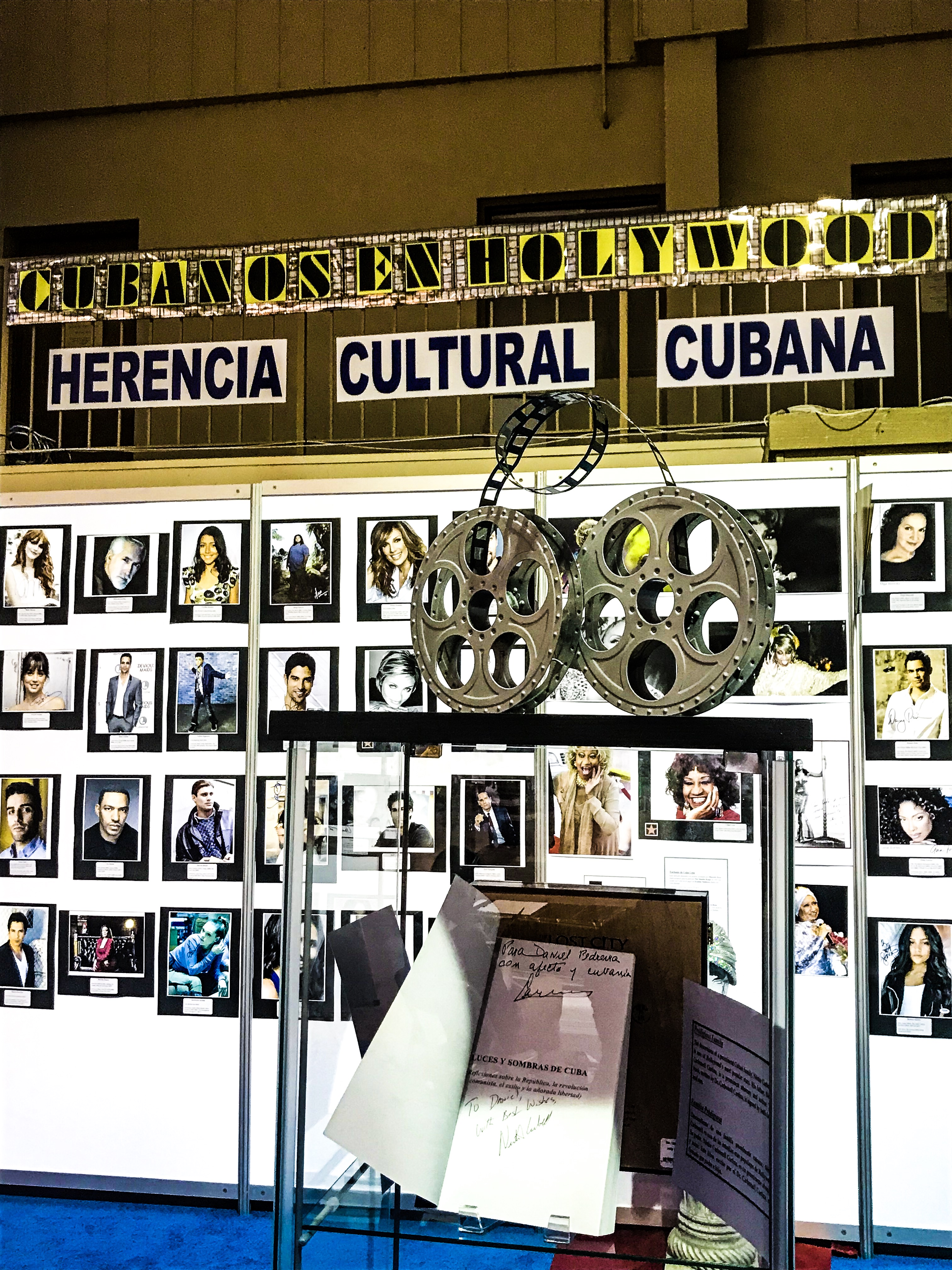 Cubanos en Hollywood display at Cuba Nostalgia Miami