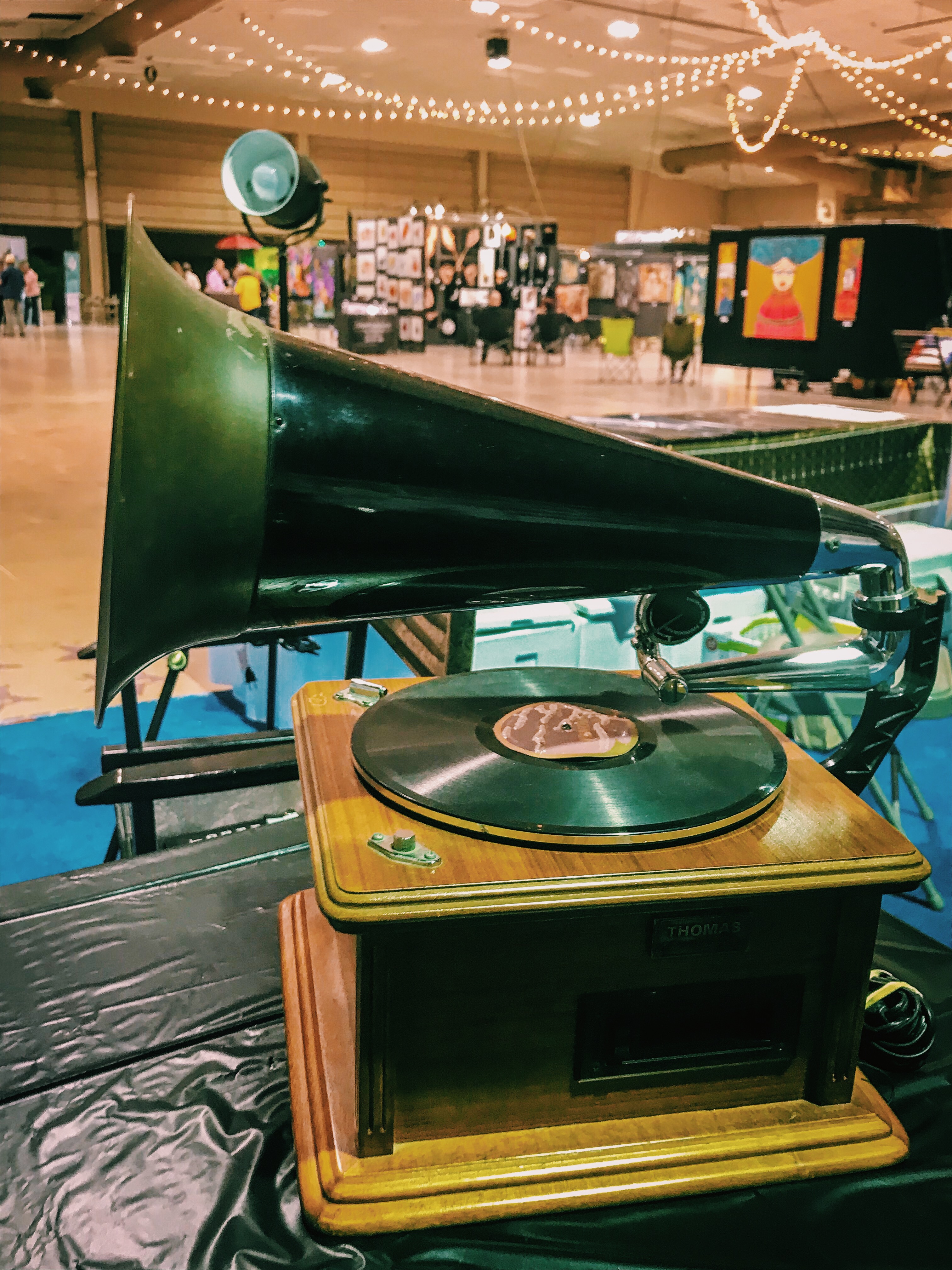 Antique gramophone at Cuba Nostalgia Fair