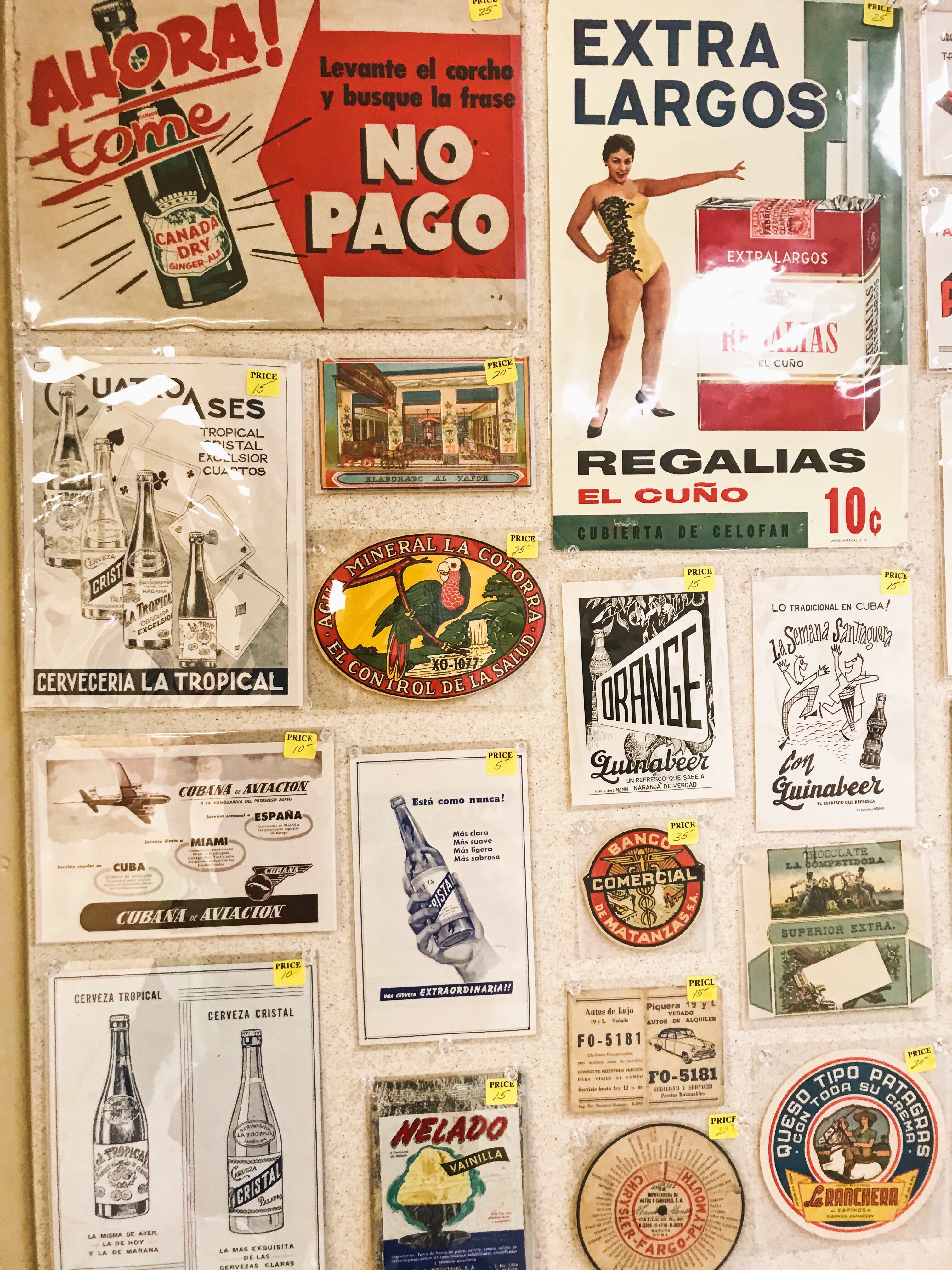 old Cuban advertisements