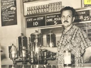 vintage photo of cuban cafe