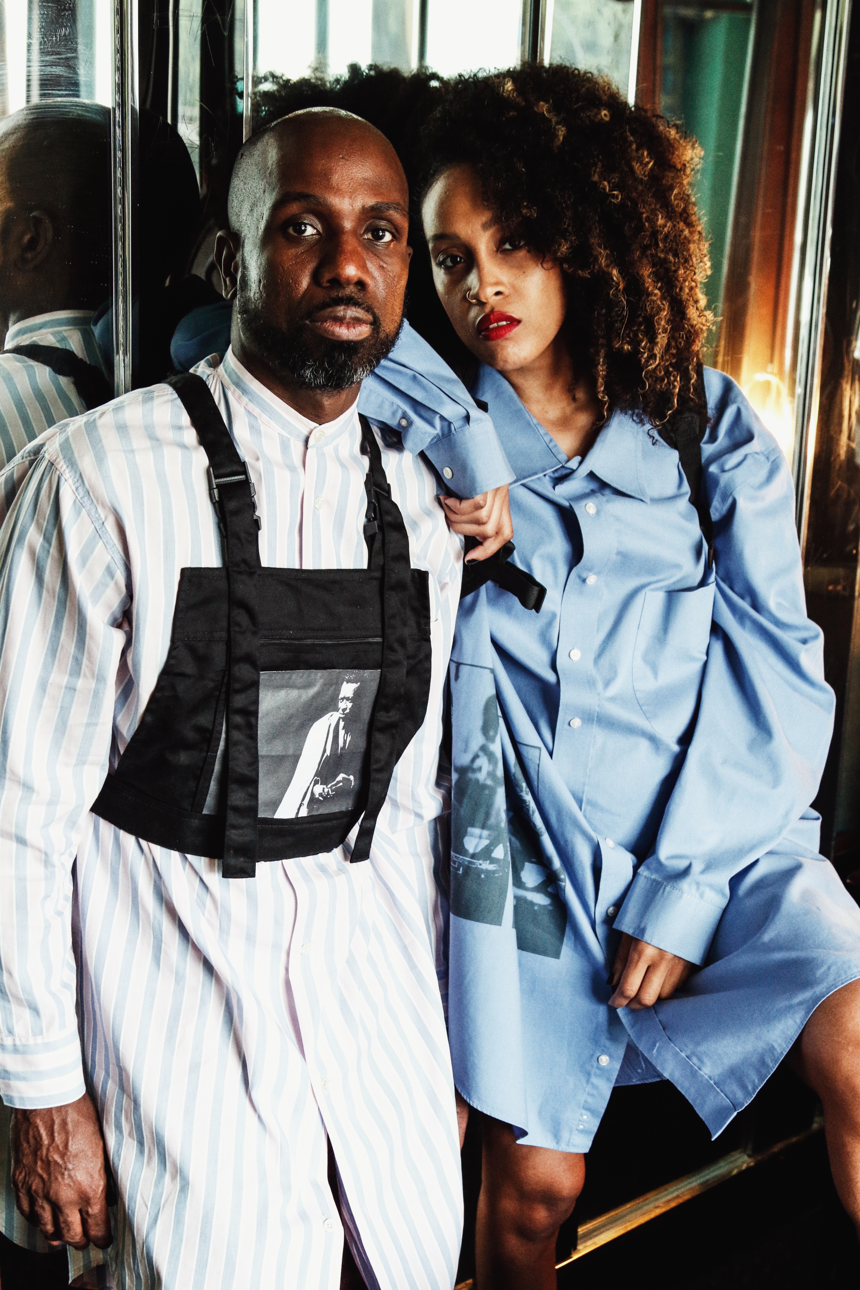 Mgierof Nostalgia: Closet mirror shot with models Bella Starr & Don Q. Life
