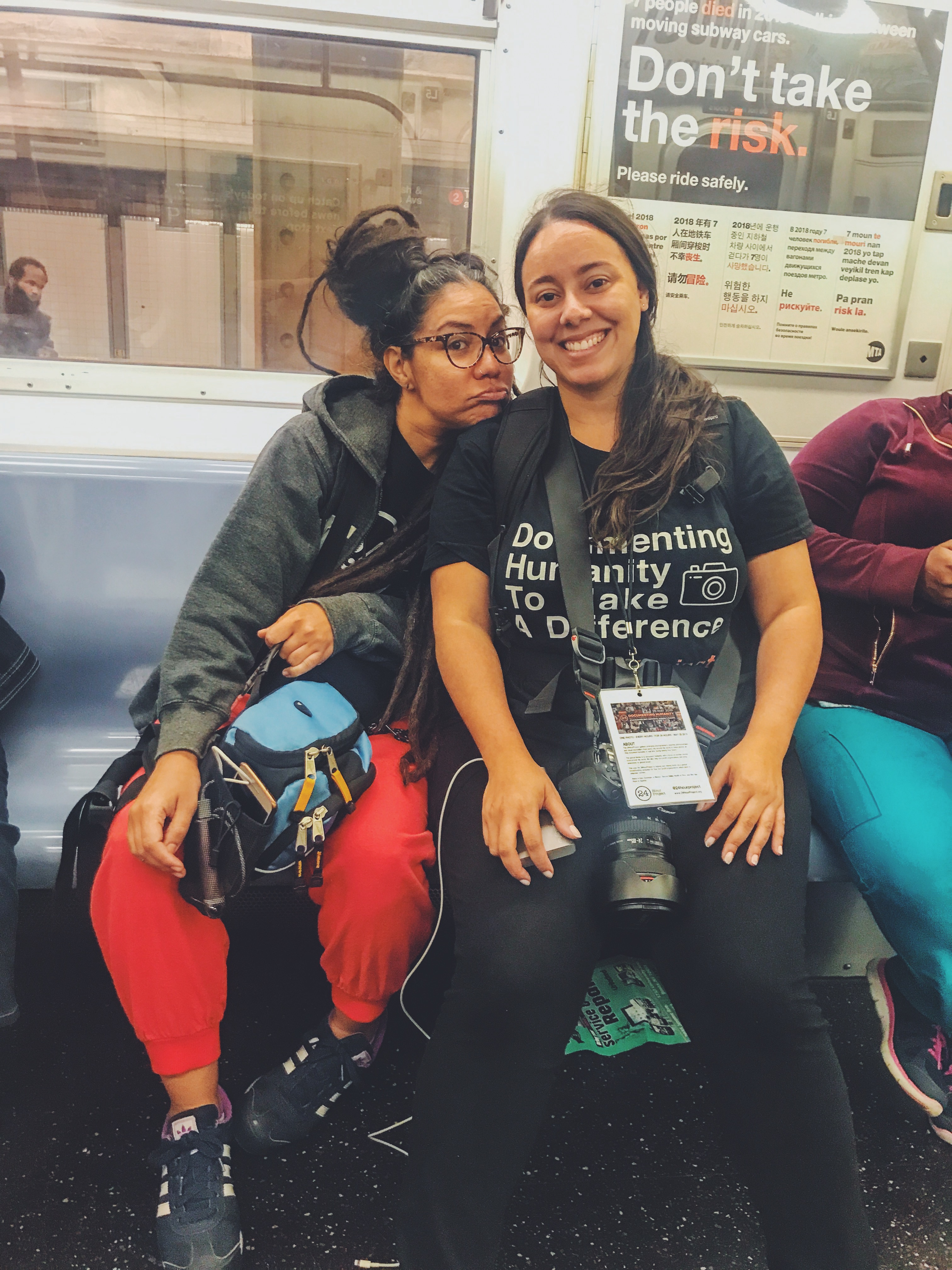 Two Tired Girls on a Subway by Hopeless Nostalgic