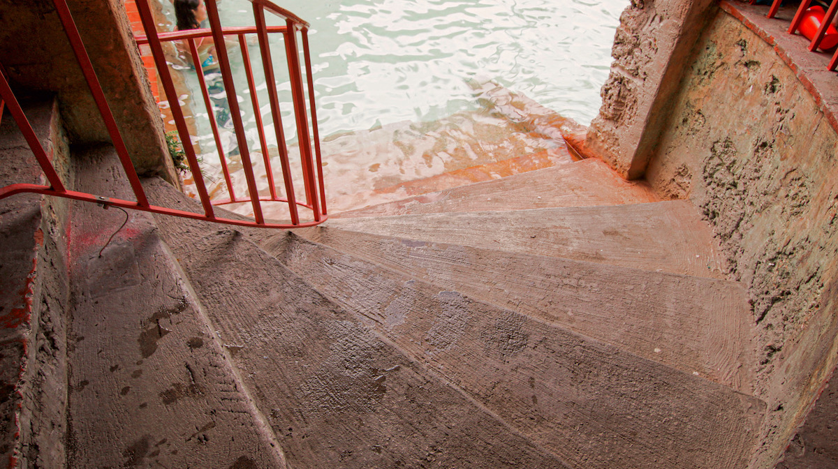 Hopeless Nostalgic. Venetian Pool stairs